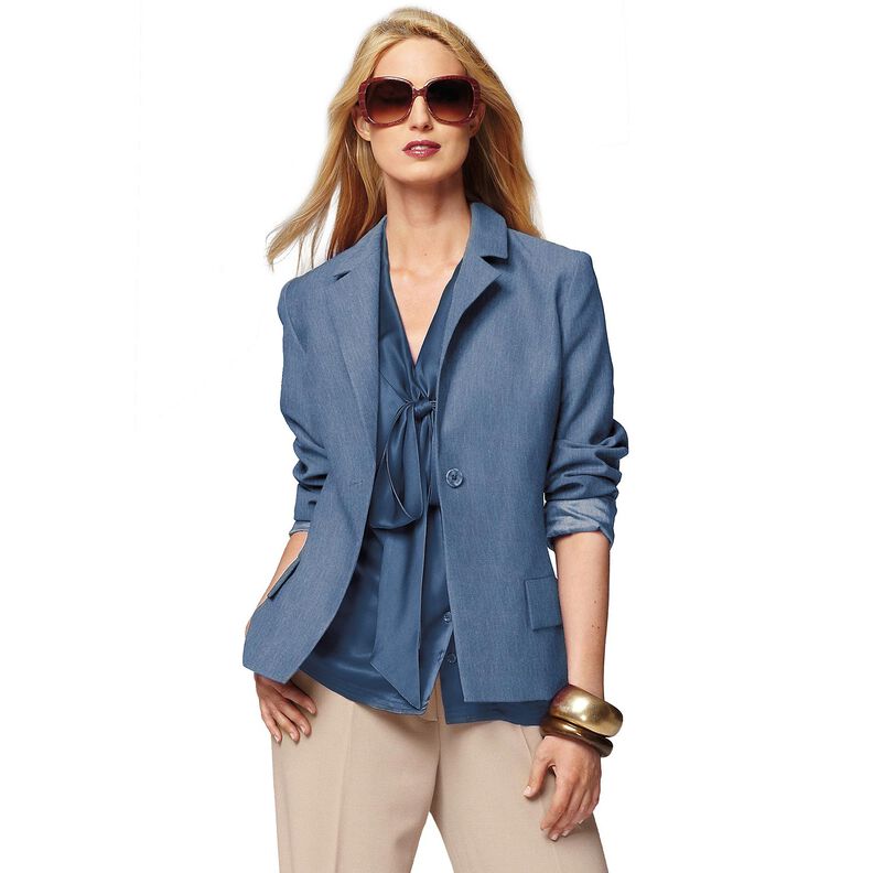 Bi-Stretch Gabardine – blue grey,  image number 6
