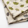 Half Panama Decor Fabric Ginkgo Leaves – grey/natural,  thumbnail number 3