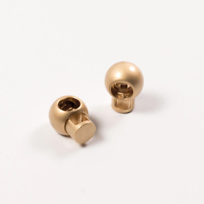 Cord Stopper Ball [2 pieces] – metallic gold,  image number 1
