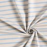 Narrow & Wide Stripes Cotton Jersey – cashew/light blue,  thumbnail number 3