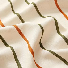 Textured colourful stripes viscose fabric – offwhite,  Textured colourful stripes viscose fabric – offwhite,