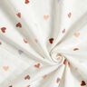 Doubleface colourful hearts – ivory,  thumbnail number 3