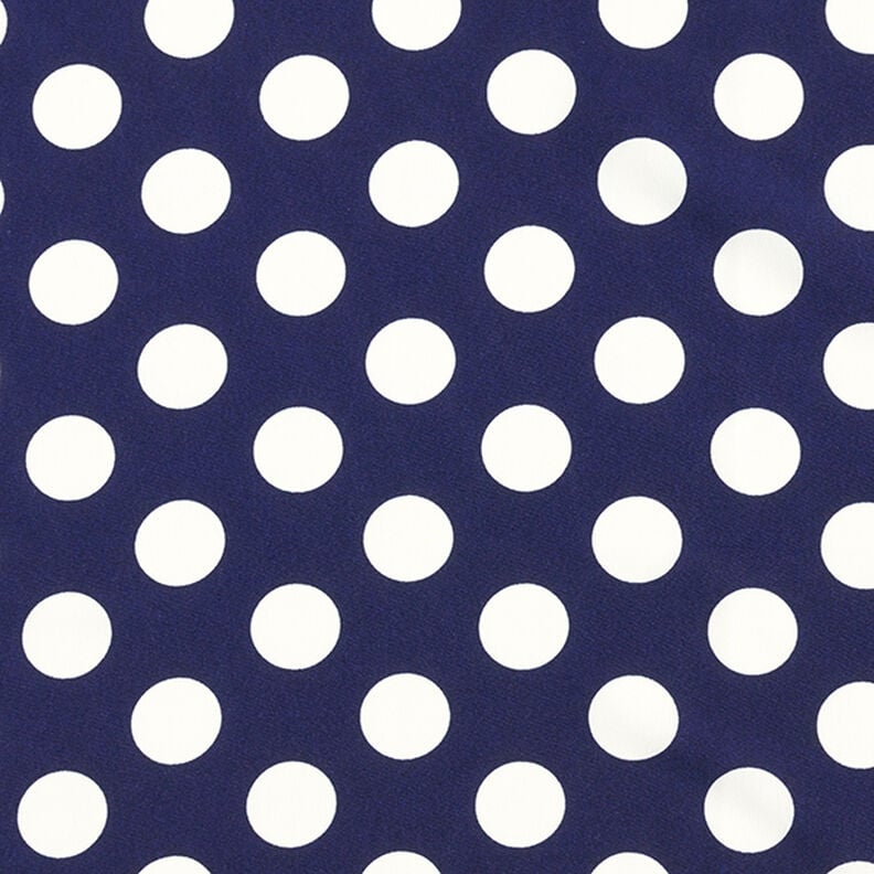 Crepe Weave polka dots [2.5 cm] – navy blue,  image number 1