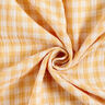 Double Gauze/Muslin Yarn dyed gingham – antique gold/white | Remnant 110cm,  thumbnail number 5