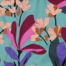viscose fabric stretch Spring Garden | Nerida Hansen – aqua blue/burgundy,  thumbnail number 2
