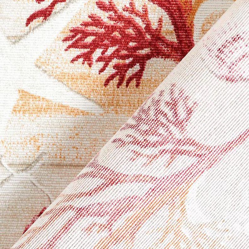 Decor Fabric Canvas Nautical Collage – red/orange,  image number 4