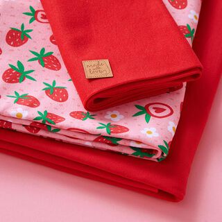 Sweet Strawberries Fabric Pack | PETIT CITRON – pink, 