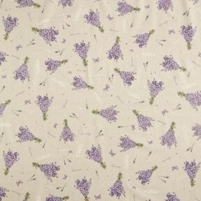 Coated Cotton Lavender bouquet – natural/lavender, 