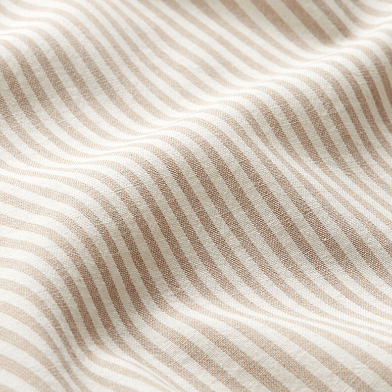 Cotton Viscose Blend stripes – beige/offwhite,  image number 2