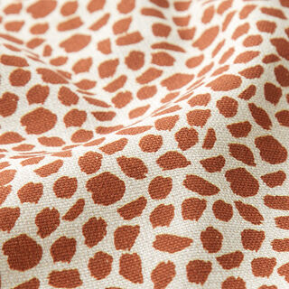 Decor Fabric Half Panama Leopard Print – brown/natural, 
