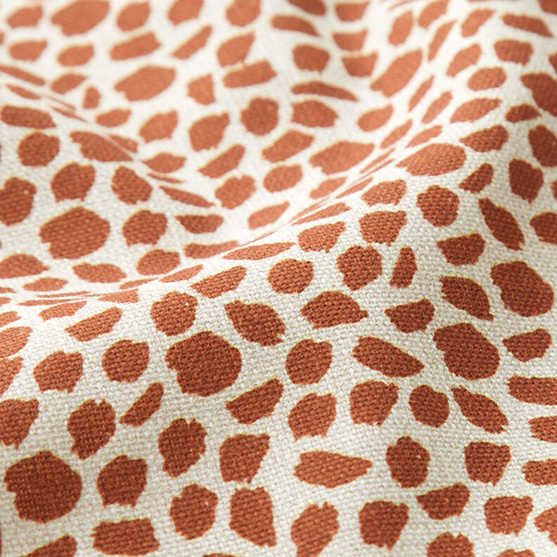 Decor Fabric Half Panama Leopard Print – brown/natural,  image number 2