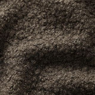 Fulled knitted bouclé – brown, 