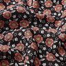 viscose fabric sea of flowers – black/lobster,  thumbnail number 2