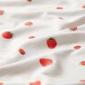 GOTS Cotton Jersey watercolour strawberries Digital Print – ivory,  thumbnail number 2