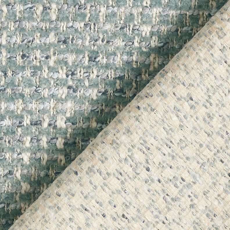 Upholstery Fabric colourful bouclé look – reed/cream, image number 3