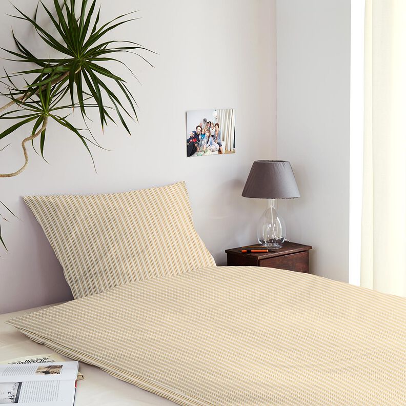 Seersucker Cotton Stripy blend – apricot/offwhite, image number 7
