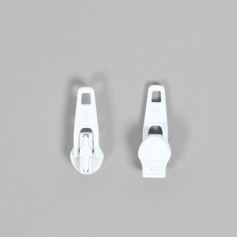 Metal Slider (501) – white | YKK,  image number 1