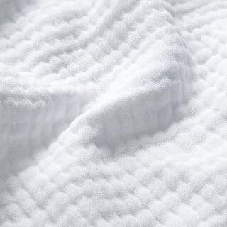 GOTS Triple-Layer Cotton Muslin – white, 