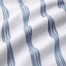 Decor Fabric Half Panama wavy stripes – blue,  thumbnail number 2