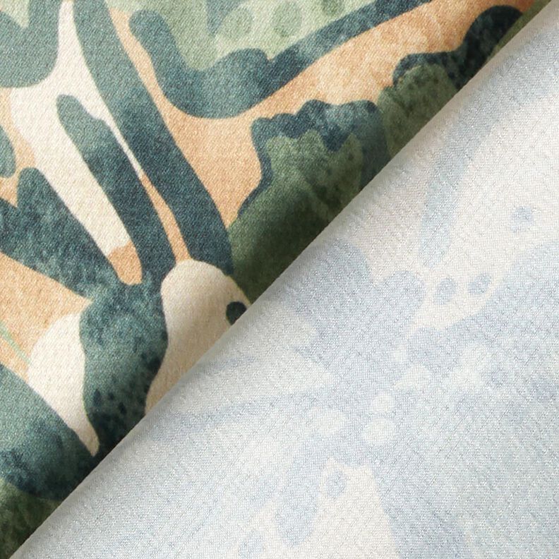 Satin crepe sea flowers – reed/beige,  image number 4