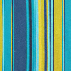 Outdoor Fabric Canvas Stripes – blue/mustard, 