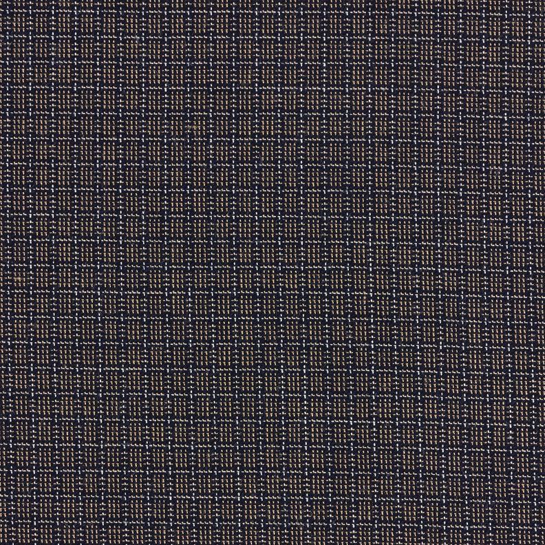 Small checks cotton fabric – black/brown,  image number 1