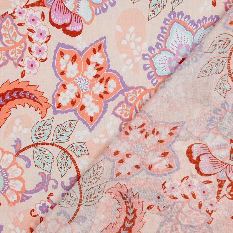 Cotton voile Stella | Nerida Hansen – apricot/lavender,  image number 4