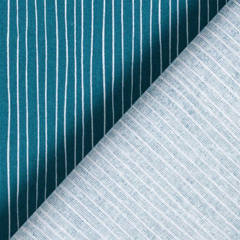 Cotton Cretonne delicate lines – blue/white,  image number 4