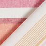 Decor Fabric Half Panama Colourful Stripe Mix Recycled – red,  thumbnail number 4
