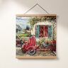 Decorative Panel Tapestry Fabric Vespa – carmine/light beige,  thumbnail number 7