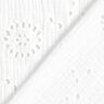 Double Gauze/Muslin Broderie Anglaise Flowers – white,  thumbnail number 4