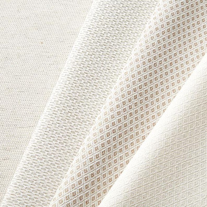 Decor Fabric Jacquard Small Diamonds – offwhite,  image number 4