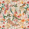 Decorative fabric, half Panama, floral – apricot/natural,  thumbnail number 1