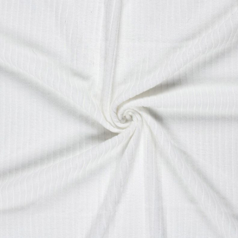 Super soft rib knit plain – white, image number 3
