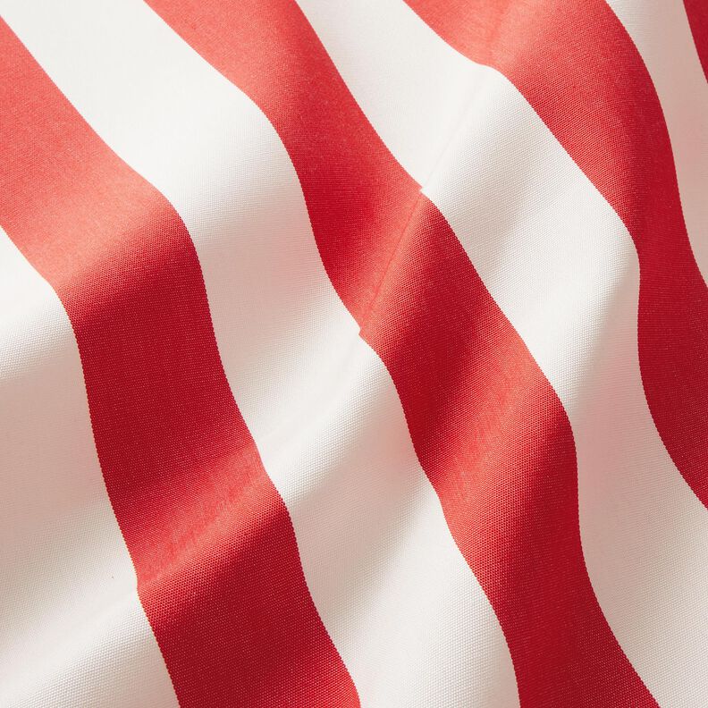 Outdoor Fabric Canvas Block Stripes – red/ivory,  image number 2