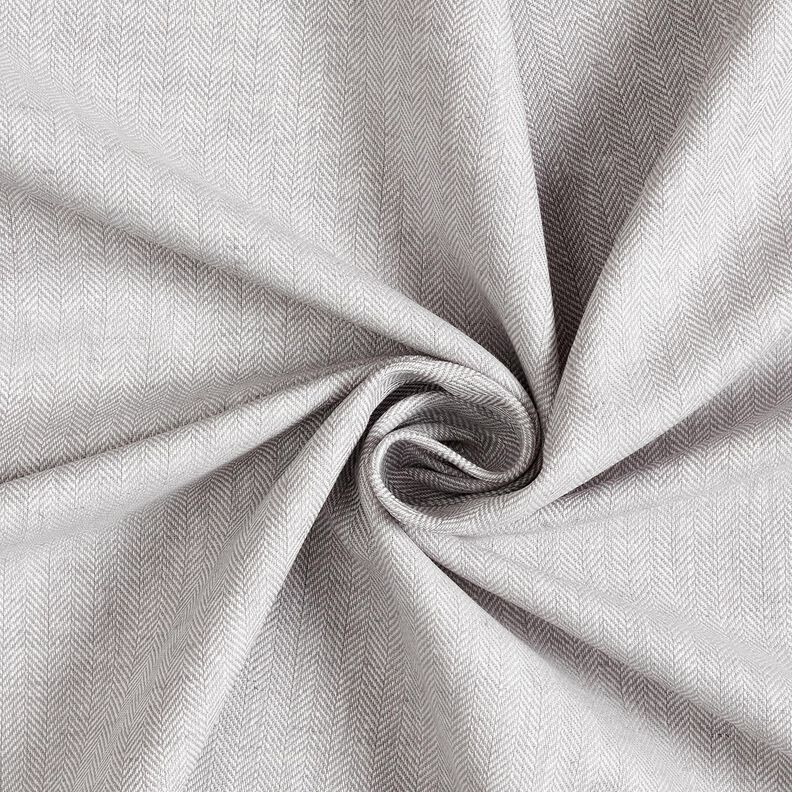 Herringbone Linen Cotton Blend – silver, image number 3