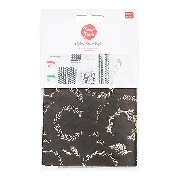 Paper Patch Set Wreaths | Rico Design – black,  image number 1