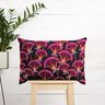 Decor Fabric Canvas Floral Fans – black/pink,  thumbnail number 6