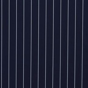 stretch pinstripe trouser fabric – midnight blue/white, 