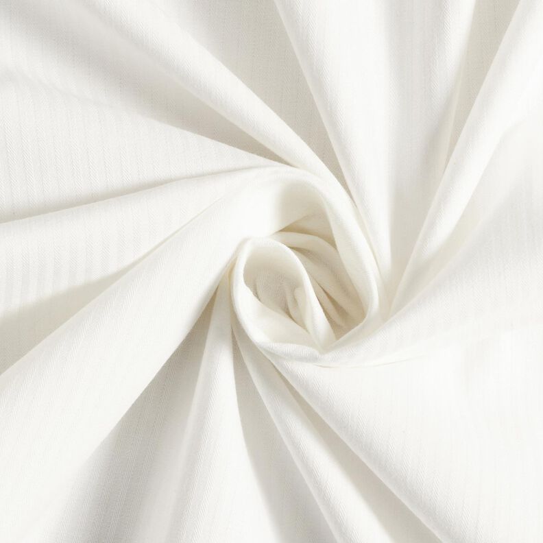 Herringbone shirt fabric – white,  image number 1
