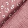 Double Gauze/Muslin large leopard pattern – dark dusky pink/white,  thumbnail number 4