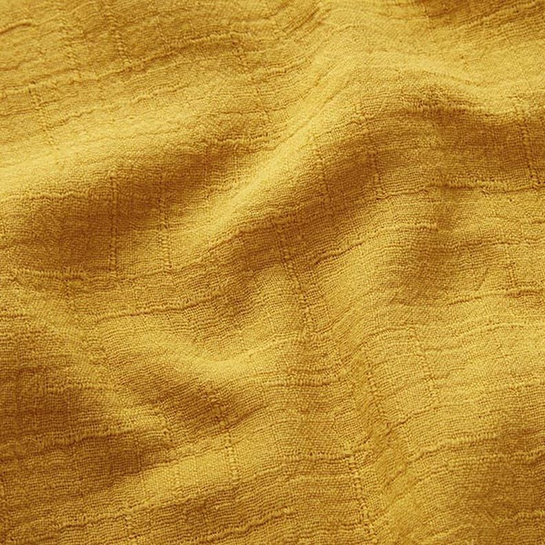Bamboo Double Gauze/Muslin Texture – curry yellow,  image number 2