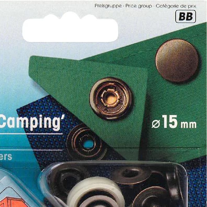 Sport & Camping Press Fasteners [Ø 15mm] - antique gold metallic| Prym,  image number 2