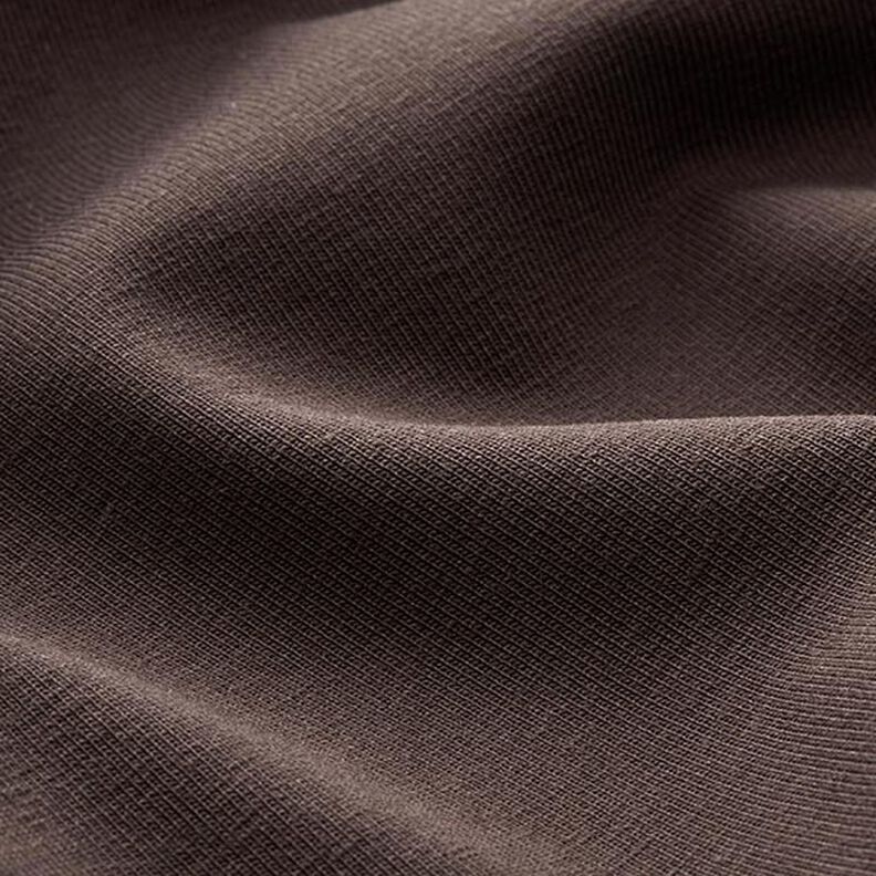 Medium Cotton Jersey Plain – black brown, image number 4