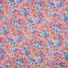 Crepe Chiffon flower meadow – pink/blue,  thumbnail number 1