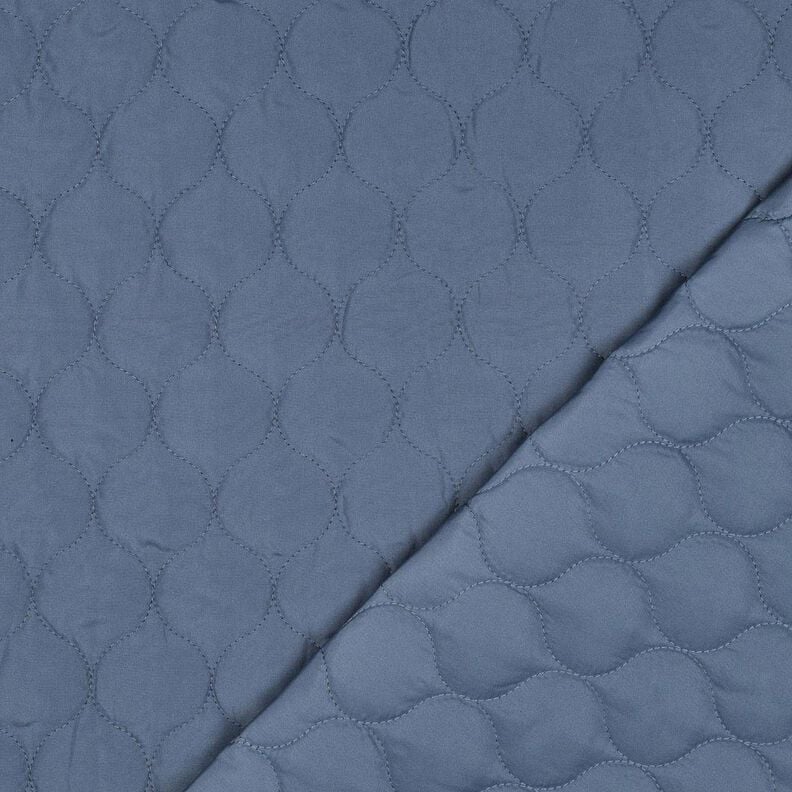 Quilted Fabric Circle Print | Poppy Fabrics – denim blue,  image number 4