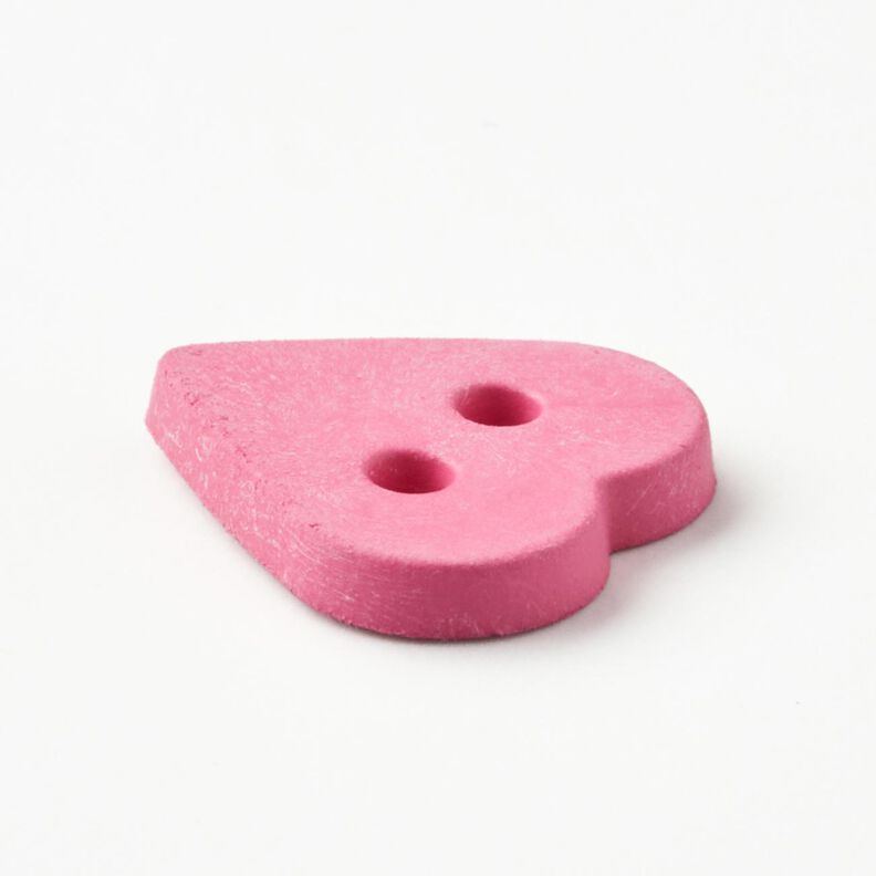 Heart-shaped button [Ø 15 mm] – pink,  image number 2
