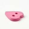 Heart-shaped button [Ø 15 mm] – pink,  thumbnail number 2