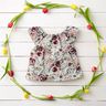 Double Gauze/Muslin Watercolour Roses Digital Print – white,  thumbnail number 7