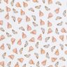 Cotton Poplin delicate butterflies Digital Print – white,  thumbnail number 1